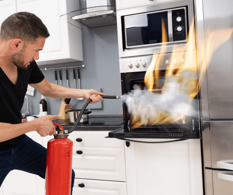 Limpieza después de un incendio